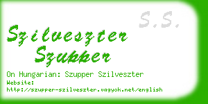 szilveszter szupper business card